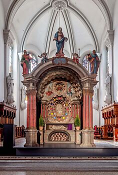 Das Heiliggrab in der Pfarrkirche Rothenthurm. Foto Georg Sidler, Schwyz, 2021.