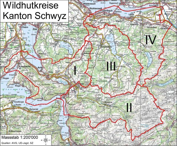 Wildhutkreise des Kantons Schwyz